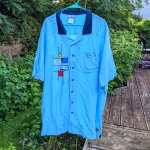 Walt Disney World 50th Anniversary Contemporary Resort Button Up Camp Shirt 3XL